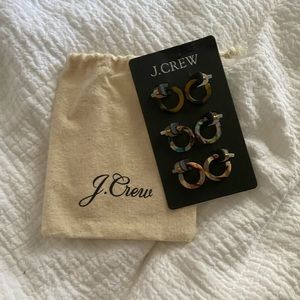 J. Crew tortoiseshell earring set!